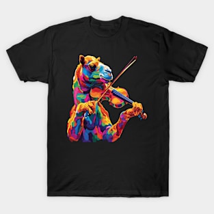 Camel Playing Violin T-Shirt